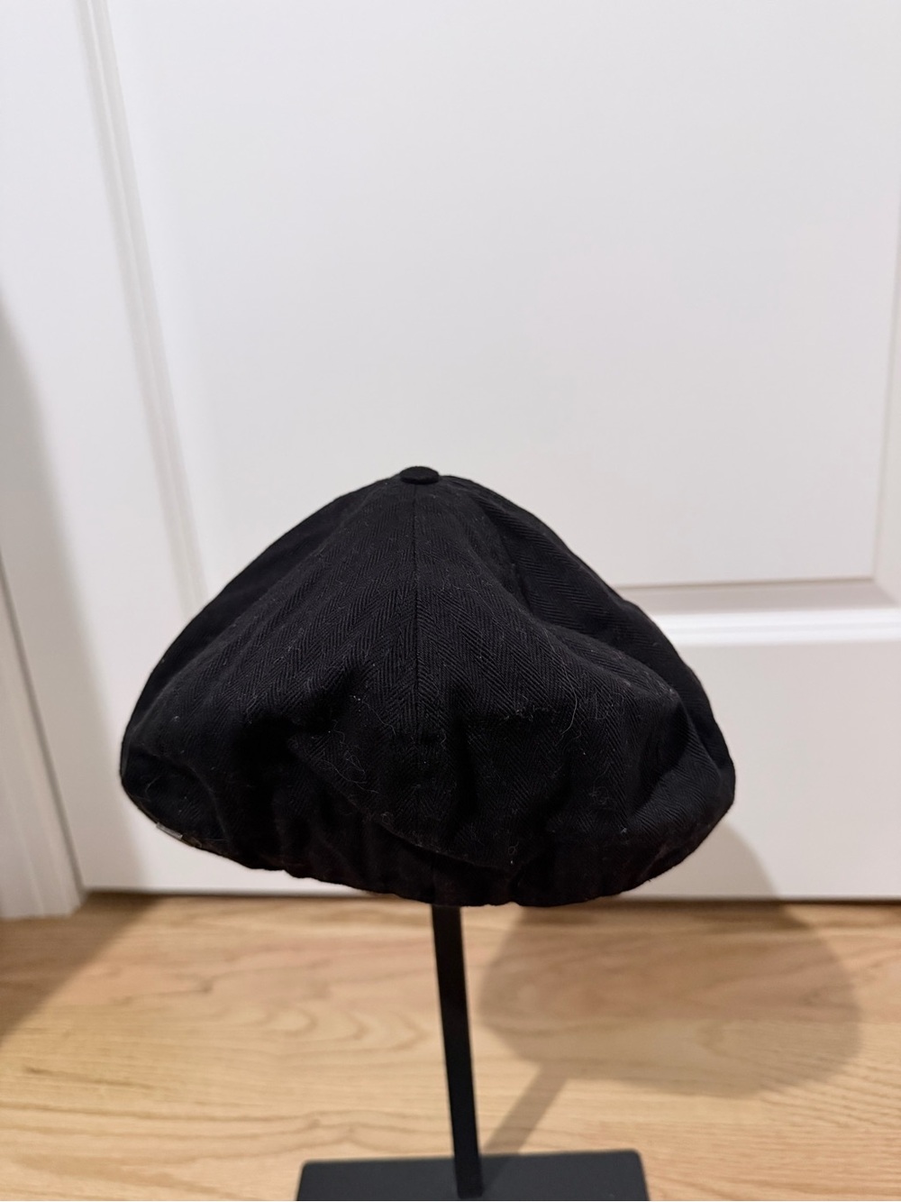 Brixton Black Newsboy Cap - Picture 2 of 3